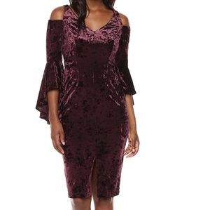Maggy London cold shoulder dress